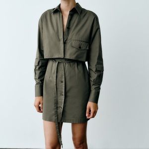 Gabardine Shirtdress